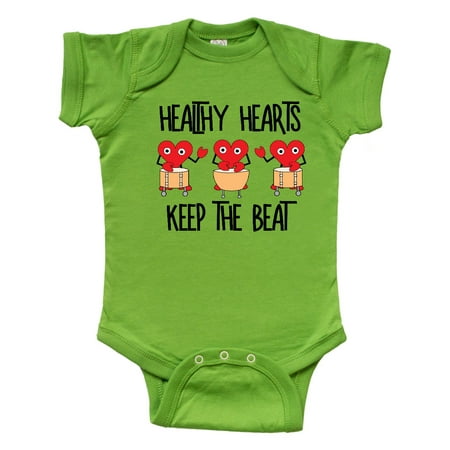 

Inktastic Healthy Hearts Gift Baby Boy or Baby Girl Bodysuit