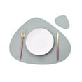 thumbnail image 2 of Ensemble de Sets de Table en Cuir Isolant Thermiquement Sets de Table Lavables Tapis de Vaisselle Intérieur Restaurant Rouge, 2 of 9