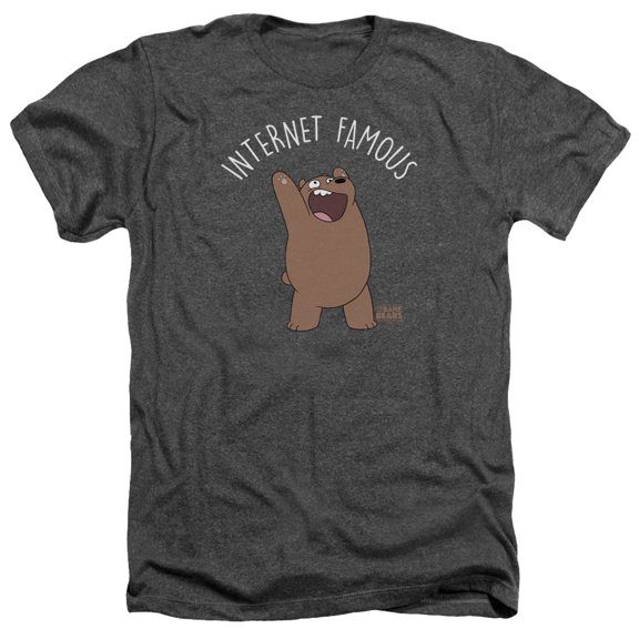 We Bare Bears - Internet Famous - Heather Short Sleeve Shirt - XX-Large
