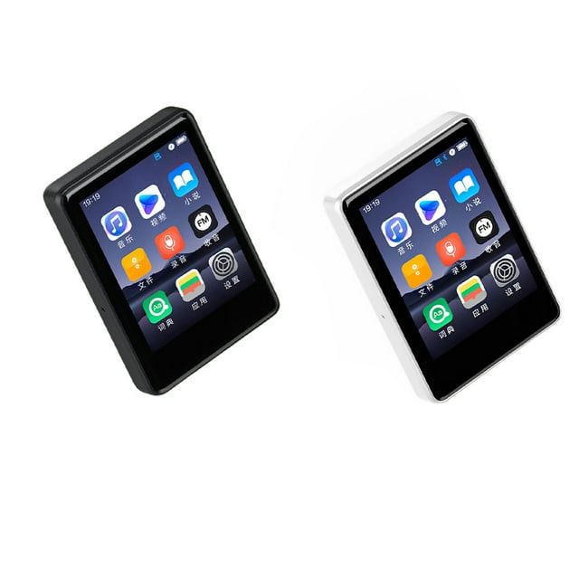 stanreset 2.4 Pouces Écran Tactile Lecteur MP4 Randonnée Vélo 5.2 Réglable Lecteurs de Musique MP3 Rechargeable Noir 64GB