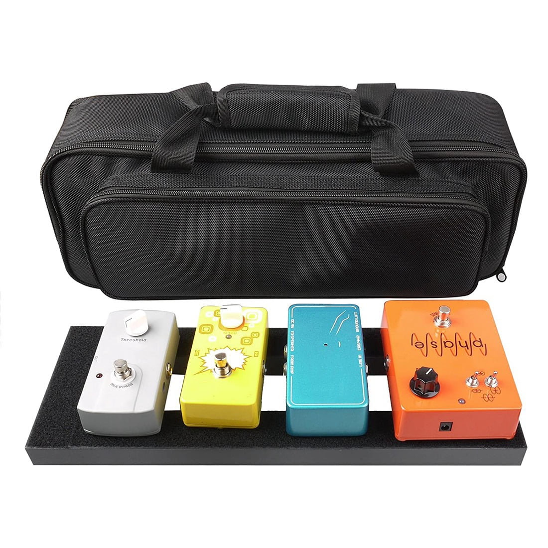 WM25 Guitar Pedalboard Guitar Effect Pedal Board Aluminum Alloy Pedalboard with Carrying Bag