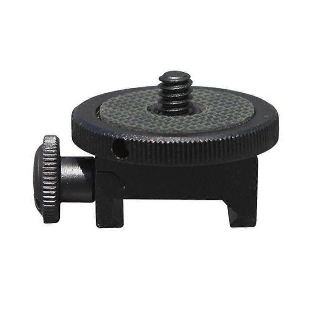 1/4 Telescope Scope Adapter Adapter CNC Metal Monopod Mount Base Black for LED Light Camera Accessories Cradle Base 21-25mm