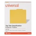 thumbnail image 4 of Bright Colored Pressboard Classification Folders, 2 Dividers, Letter Size, Yellow, 10/Box, 4 of 7