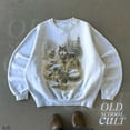 thumbnail image 2 of Vintage Wolf Sweatshirt | Winter Forest Wildlife Crewneck, 2 of 7