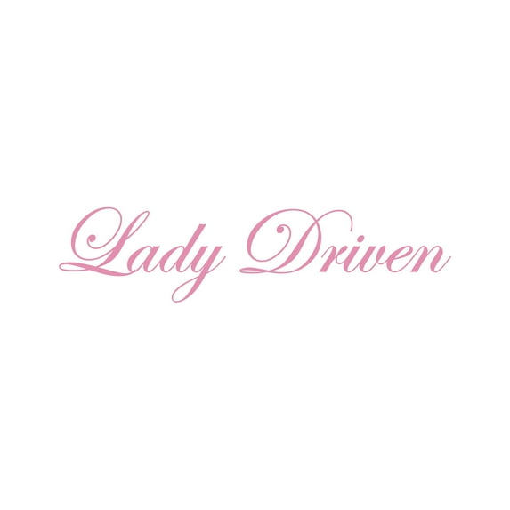 Lady Driven Sticker Decal Die Cut - Self Adhesive Vinyl - Weatherproof - Made in USA - Many Color and Sizes - jdm daily drift girl driver