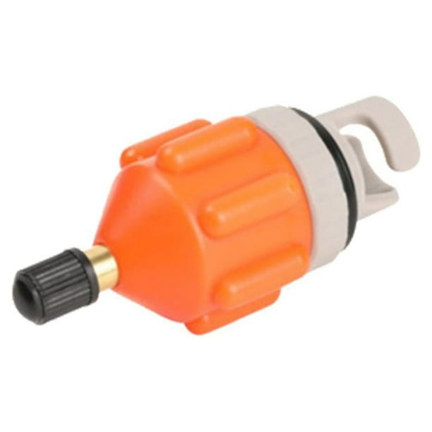Adaptador de válvula de aire para bote de remos, adaptador de bomba para tabla SUP (naranja)