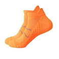 thumbnail image 3 of BiZtdJrK Ankle Socks for Womens Athletic Running Low Cut Cushioned Sock Running Sport Yoga Socks, Orange, 3 of 5