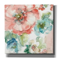 Epic Graffiti 'Summer Bloom II' by Lisa Audit, Canvas Wall Art, 18"x18"