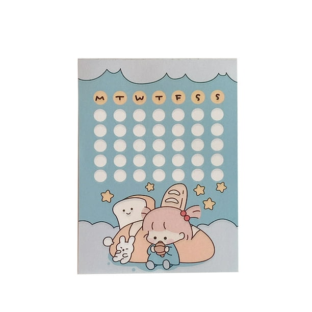 Blocs De Recordatorio Blocs de recordatorios de mensajes creativos para manualidades de papel de notas de niña de dibujos animados (estilo L) Likrtyny Libre de BPA