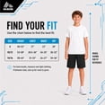 thumbnail image 7 of RBX Boys Athletic Shorts - 2 Pack Performance Mesh Jersey Gym Shorts with Elastic Waistband (8-16), 7 of 7