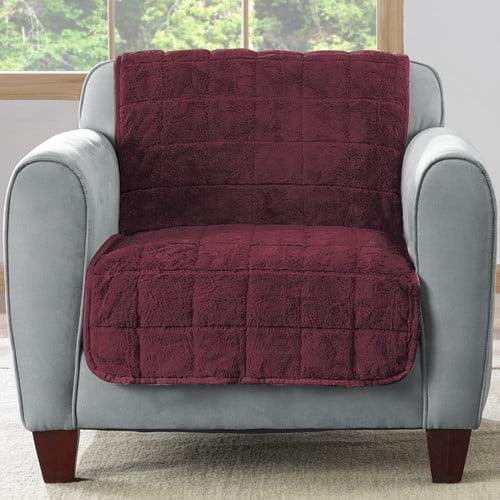 Sure Fit Faux Fur Armless Chair Throw