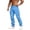 Light Blue, variant on Gradient Print Cargo Pants With Side Pockets Utility Trousers For Outdoor Casual Wear Style Work Green XL