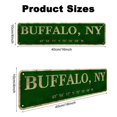 thumbnail image 2 of Linstore Buffalo Ny City Sign Rústico Vintage Metal Arte Decoración De Pared Oficina/Hogar/Aula 4 X 16, 2 of 5