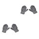 thumbnail image 4 of Sonducket 1 par de manoplas para niños Estilo simple Calentador de manos de color sólido Cómoda manopla gruesa para niños pequeños para Gris oscuro 2Conjunto, 4 of 6