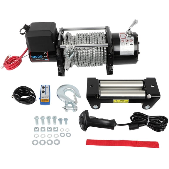 CCIYU Durable 18000lbs12V Steel Cable Truck Trailer Tow Towing Off-Road SUV Electric Winch New