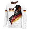 thumbnail image 4 of 2026 Soccer Game Kids Germany Soccer Long Sleeve Training Shirt, Breathable Sport Casual T Shirt for Youth Soccer Fans 3-15Y, 4 of 5
