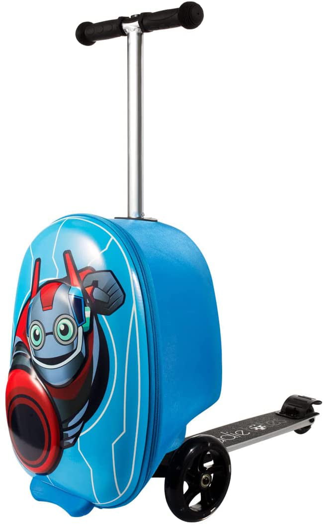 Marvel Spiderman 3 In 1 Scootin Suitcase Kids Boys Folding Tri Scooter Luggage 