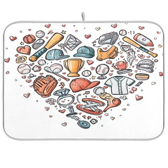 IAUYY 18 x 24 Inch Dish Drying Mat Dish Drying Mat Microfiber Kitchen Mats Large Counter Absorbent Dish Pad Drainer Rack Exercise Equipment