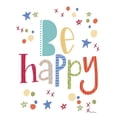 thumbnail image 3 of Larson, Lisa 19x24 Black Modern Framed Museum Art Print Titled - Be Happy Rainbow, 3 of 5