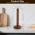 thumbnail image 2 of Austok Wooden Paper Towel Holder Countertop with Non Slip Foam Pad Standard and Jumbo Paper Towel Roll Holder Stand for Kitchen Bathroom Apartment, 12.20 × 5.12 inch, 2 of 7
