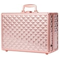 thumbnail image 3 of Travel Makeup Case with LED Mirror, Hard Shell Travel Makeup Bag With 3 Color LED Mirror, Portable Makeup Organizer With Dividers, Vanity Case For Cosmetics, 3 of 9