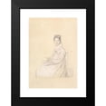 thumbnail image 2 of Jean Auguste Dominique Ingres 11x14 Black Modern Framed Museum Art Print Titled - Madame Alexandre Lethiere, Nee Rosa Meli, and Her Daughter, Letizia (1815), 2 of 5