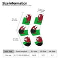 thumbnail image 3 of Funny Novelty Colorful Socks Welsh Flag Patterned Casual Crew Socks, 3 of 7