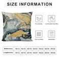 thumbnail image 6 of Acheng Throw Pillow Cover&nbsp;Set of 2 Black Gold Golden and Silver Marble Ink Abstract Painting Beautiful Gray Effect Aqua Decorative Pillow Case Home Decor Pillowcase White, 6 of 6