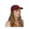 thumbnail image 1 of TopHeadwear Chapeau Visière à Paillettes - Rouge, 1 of 2