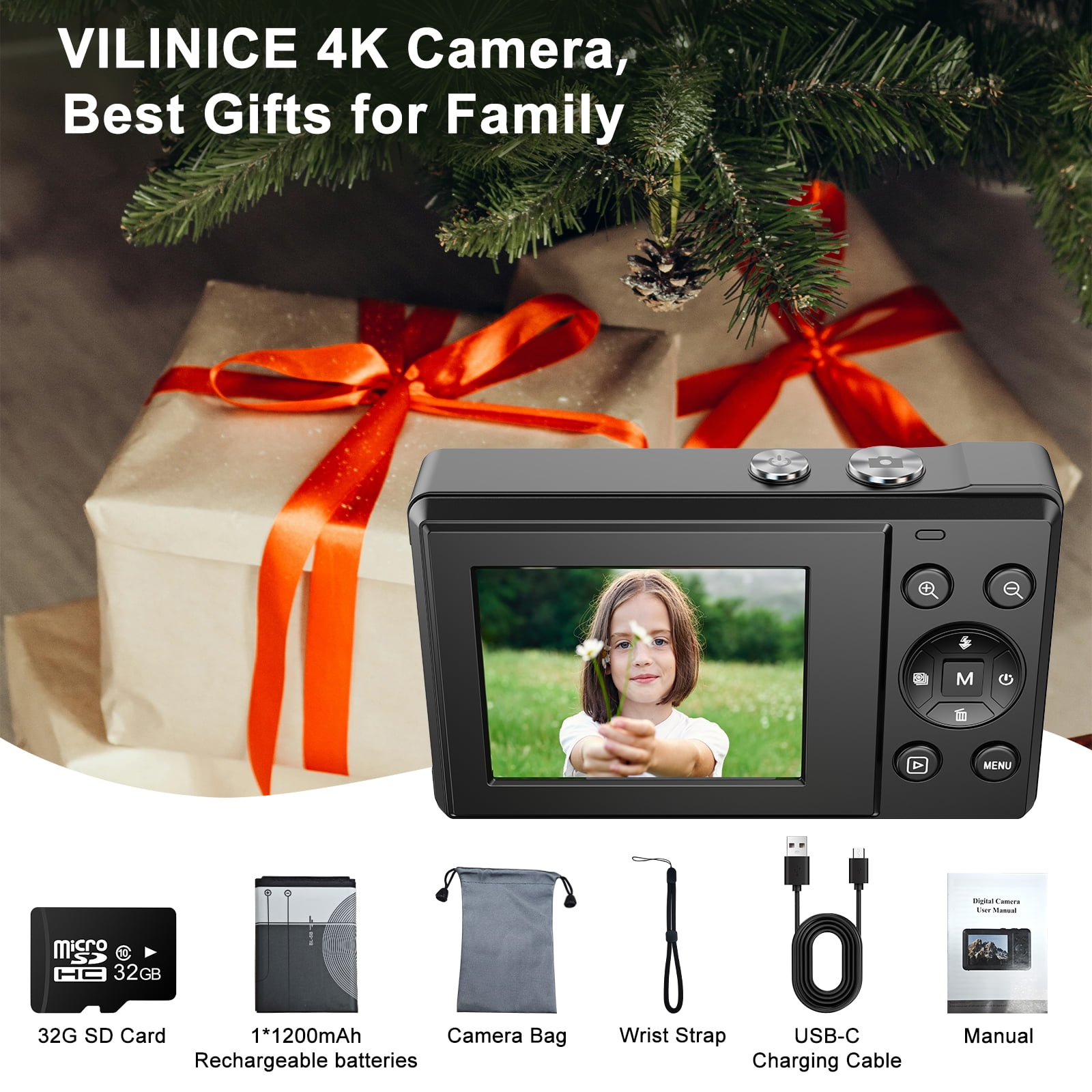 Walmart Black Friday Deals 2025 TOPVISION Digital Camera, 48MP