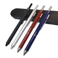 thumbnail image 1 of Bolígrafo de inducción por gravedad con tecnología negra, bolígrafo de metal multifuncional cuatro en uno, bolígrafo para estudiantes, lápiz automático, multicolor, 1 of 3