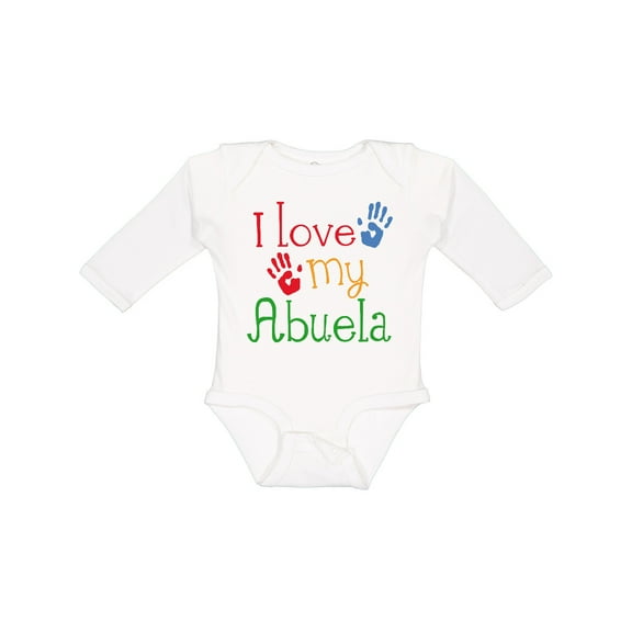 Inktastic I Love My Abuela Boys or Girls Long Sleeve Baby Bodysuit
