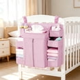 thumbnail image 6 of Nursery Hanging Storage Bag, Bedside Supply Holder Crib Diaper Organizer, Washable Multifunctional Infant Caddy for Crib, Nursery Room, Maternity Home and Newborn Daily Storage, 6 of 6