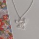 thumbnail image 2 of Disney-collar de dibujos animados de Lilo & Stitch para mujer, cadena de clavícula, figuras de Anime de punto de plata, joyería de moda, regalos de cumpleaños para niñas, 2 of 5