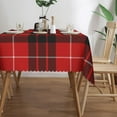 thumbnail image 3 of Rectangle Table Cloth, Munro Tartan red Black Plaid Resistant Washable Tablecloth Decorative Table Cover for Dining, Indoor and Outdoor, 3 of 6