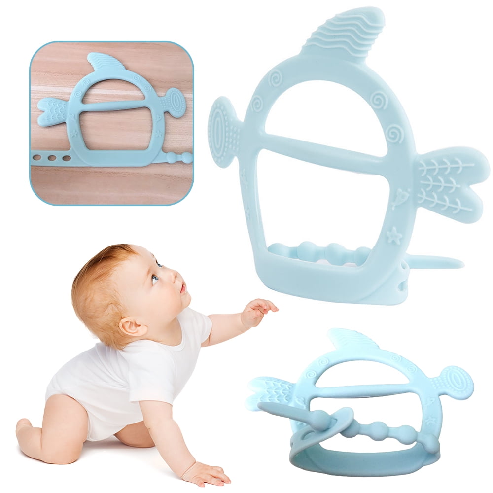 Teething Silicone Whale Teether Pendant DIY Baby Chewable Sensory Toys BPA Free 