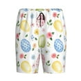 thumbnail image 4 of Naloa Easter Egg3 Men's Short Pajama Pants, Lounge Comfort Shorts with Elasticized Waistband and Side Pockets - Medium, 4 of 9