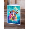thumbnail image 2 of Hippie Animal Malvi Cow Greeting Cards Pack of 8 7 in x 5 in, 2 of 3
