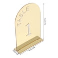thumbnail image 3 of 20 Pcs Wedding Table Numbers Gold Acrylic Freestanding Tabletop Numbers 1-20, 3 of 5