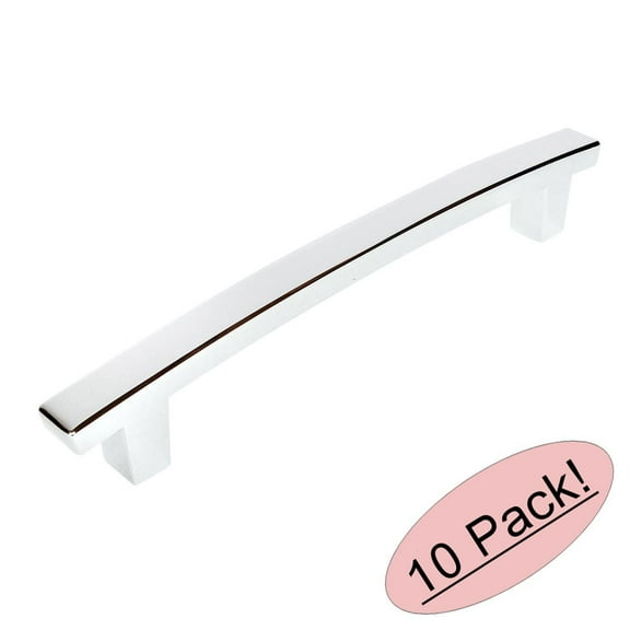 Cosmas 5239CH Polished Chrome Contemporary Cabinet Hardware Handle Pull - 5" Hole Centers - 10 Pack