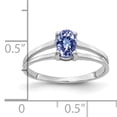 thumbnail image 2 of Primal Gold 14 Karat White Gold 6x4mm Oval Tanzanite Ring, 2 of 4