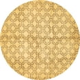 thumbnail image 1 of Ahgly Company Indoor Round Abstract Brown Modern Area Rugs, 5' Round, 1 of 4