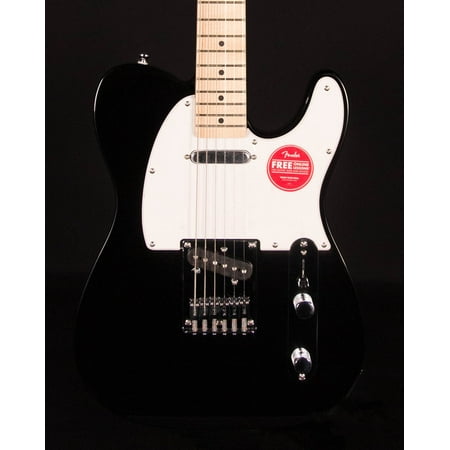 Squier Sonic Telecaster - Maple Fingerboard - White Pickguard - Black - 870