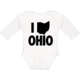 thumbnail image 3 of Inktastic I Love Ohio with State Silhouette Boys or Girls Long Sleeve Baby Bodysuit, 3 of 5