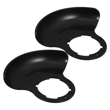 unbranded  2 Pcs Lawn Mower Guard Weeding Brush Grass Deflector for Tractor Catcher Shield Electric Black
