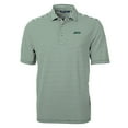 thumbnail image 2 of Men's Cutter & Buck Hunter Green New York Jets Primary Logo Virtue Eco Pique Stripe Recycled Polo, 2 of 3