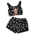 thumbnail image 4 of Pajamas for Women – Bridal Lace Sleepwear Set Women's Christmas Printing Two Piece Set Tank Top And Shorts Comfortable Sleepwear And Loungewear Outfit, 4 of 4