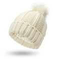 thumbnail image 4 of Sonducket Gorro de lana para mujer, gorro de punto cálido, protección cómoda para los oídos, gorros para adultos para otoño e invierno, gorros Sombreros Beige Sonducket AP013443-06, 4 of 6