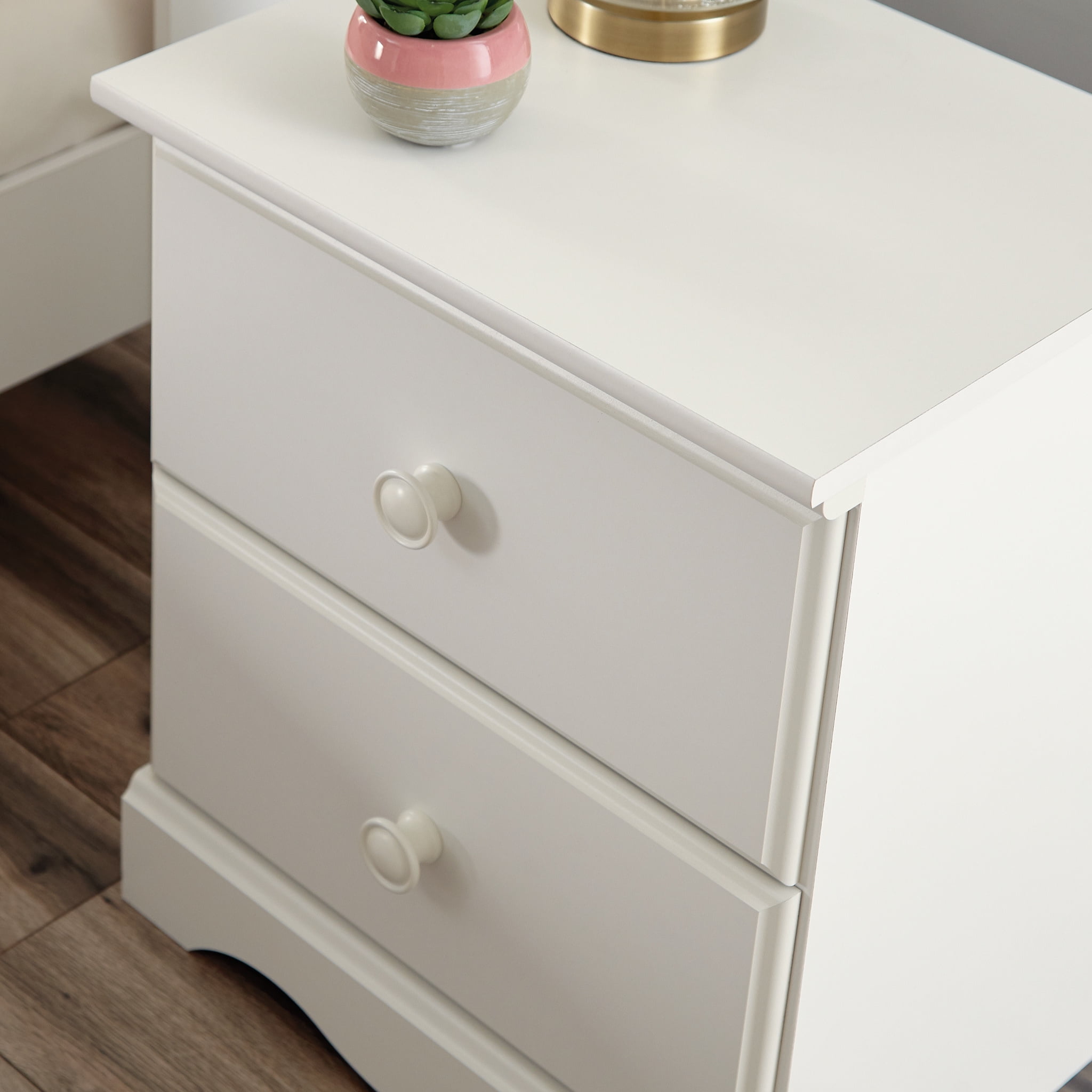 Sauder Storybook 2 Drawer Nightstand Soft White Finish
