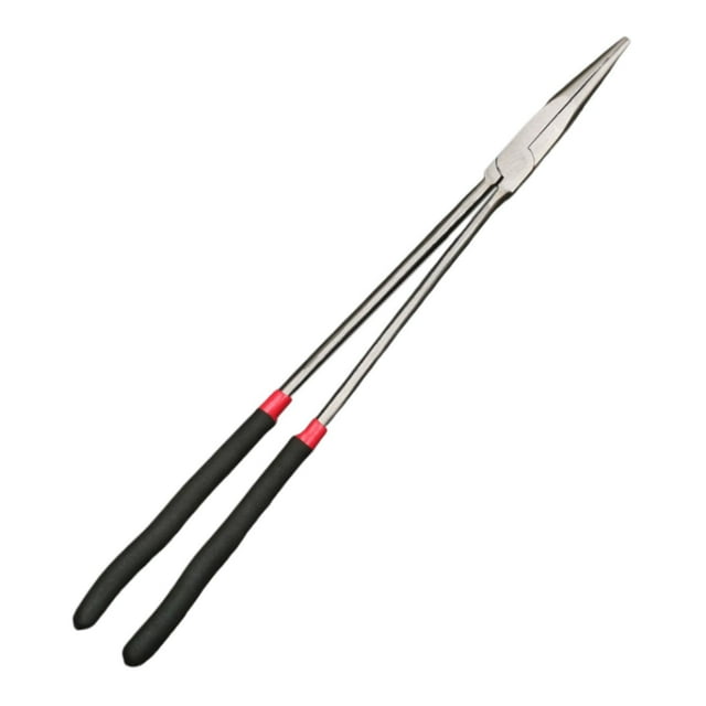 Alicates de punta fina de 16 pulgadas, alicates de punta portátil profesionales de cuello largo y alcance extendido para herramientas manuales de